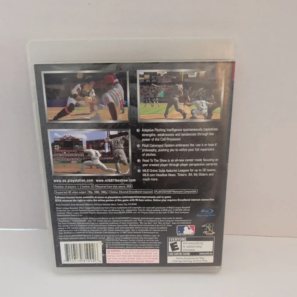 MLB 07 The Show Sony PlayStation 3 PS3 Game David Wright Mets Complete CIB